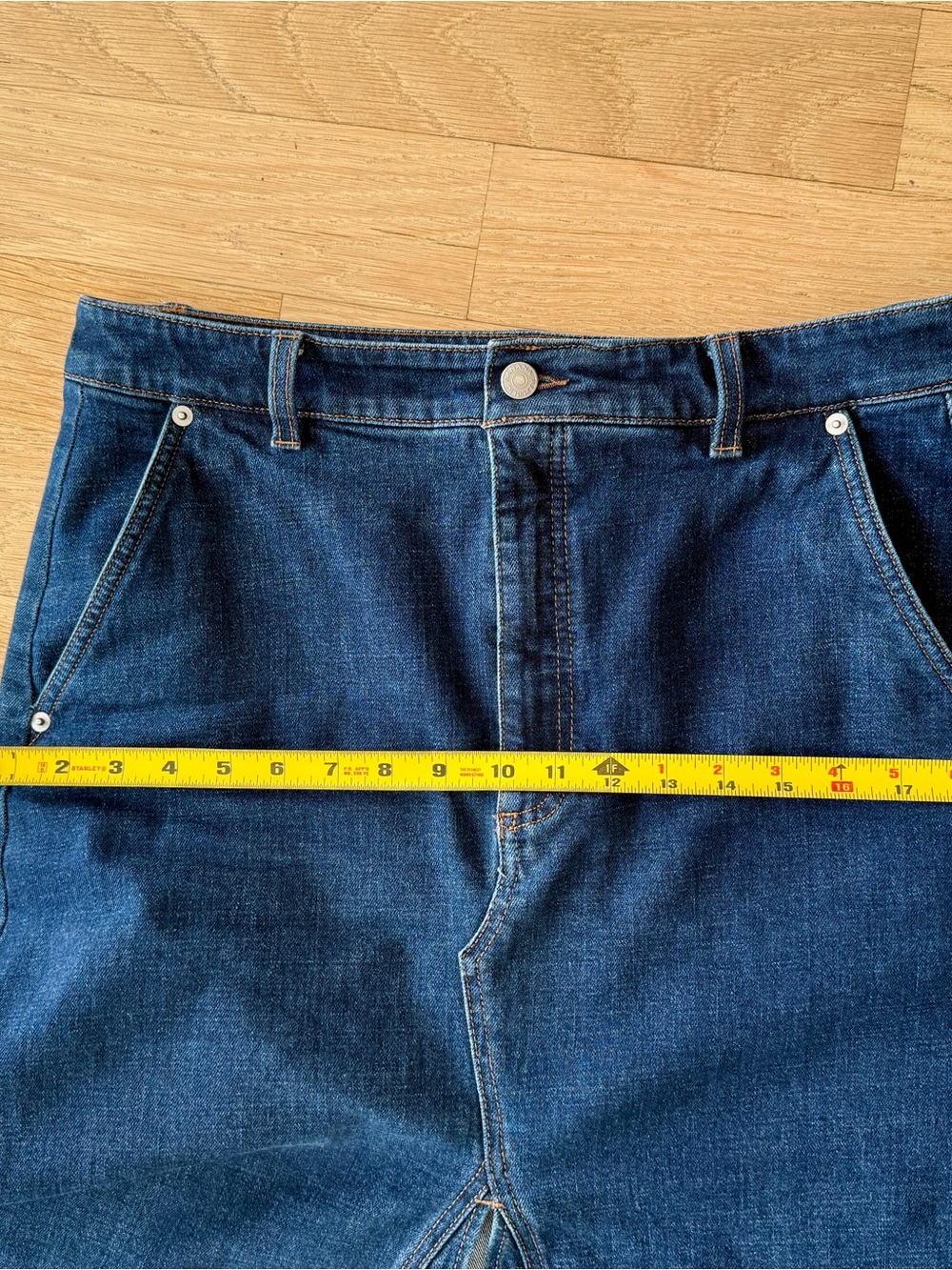 Banana Republic Factory Dark Blue Denim Maxi Skirt - Picture 8 of 11